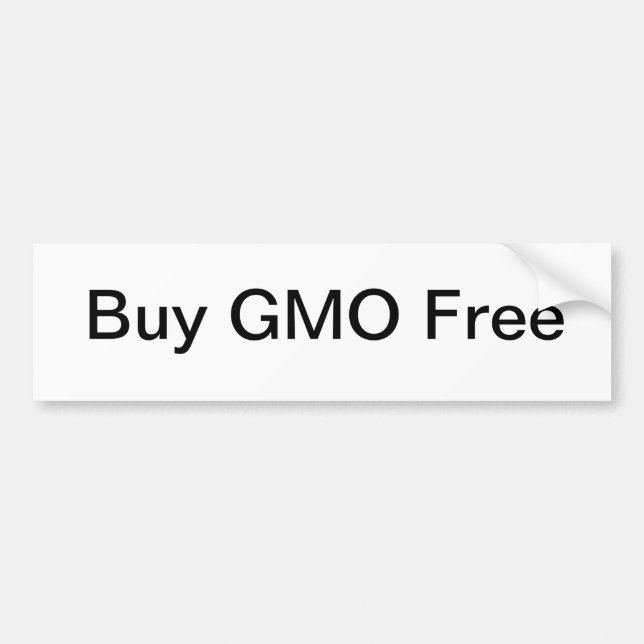 Buy GMO Free Bumper Sticker (Front)