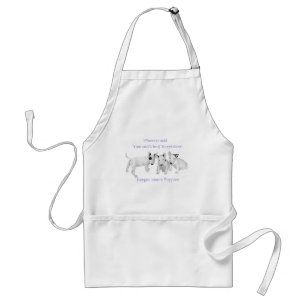 Buy Happiness? Don't Forget Puppies! Standard Apron
