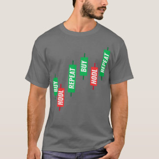 Buy Hodl Repeat Candlestick Chart T-Shirt