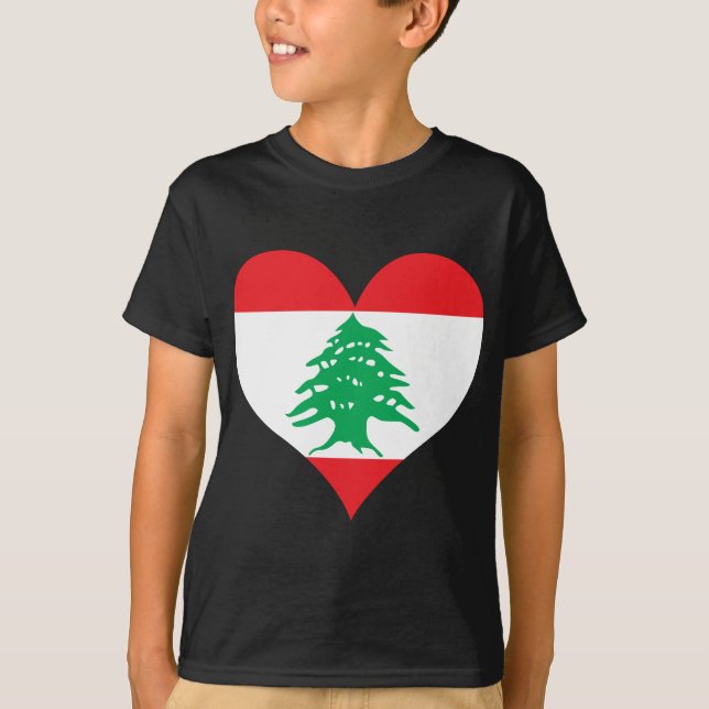 Buy Lebanon Flag T-Shirt (Front)