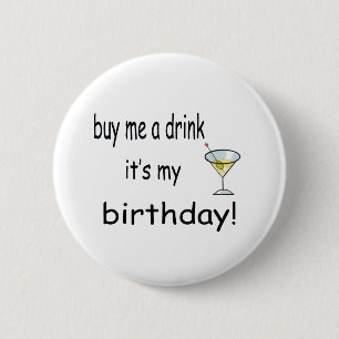 Buy Me A Drink 6 Cm Round Badge