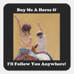Buy Me A Horse, Equestrian Stickers