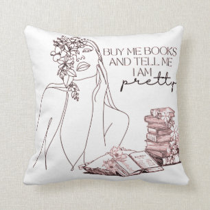 Buy me books cushion