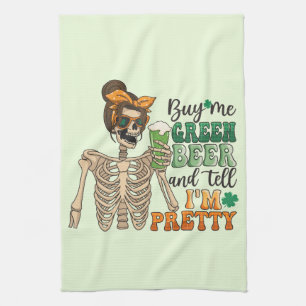 Buy Me Green Beer   St. Patrick's Day Tea Towel