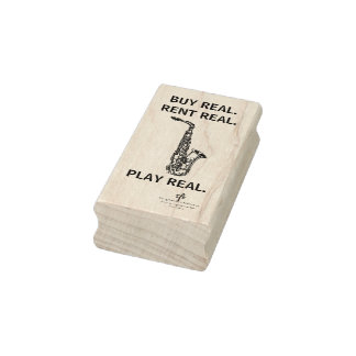Buy Real Alto Sax Musical Instrument Tech Rubber Stamp