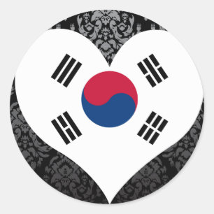 Buy South Korea Flag Classic Round Sticker