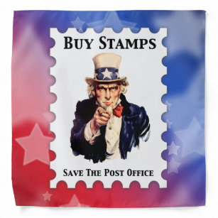 Buy Stamps Save The Post Office Bandana