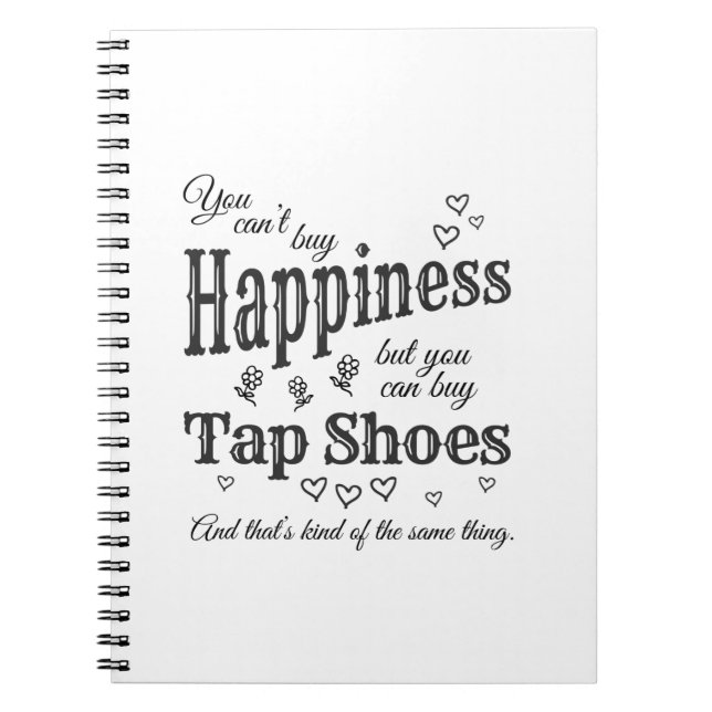 Buy Tap Shoes Dance Teacher or Student square Notebook (Front)