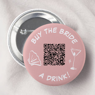 Buy The Bride A Drink Bachelorette Pink 6 Cm Round Badge
