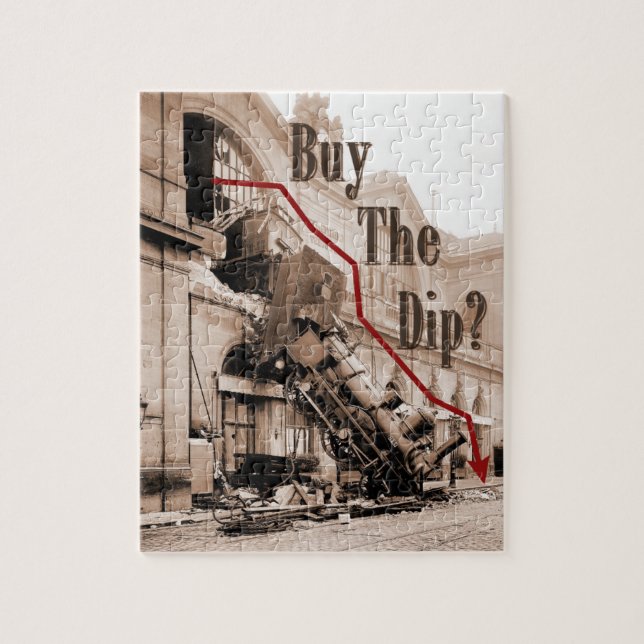 Buy The Dip Stock Market Humour Jigsaw Puzzle (Vertical)