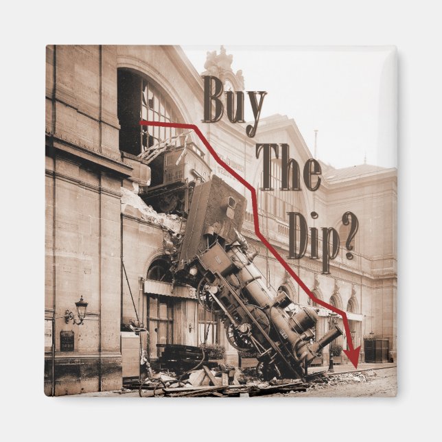 Buy The Dip Stock Market Humour Magnet (Front)