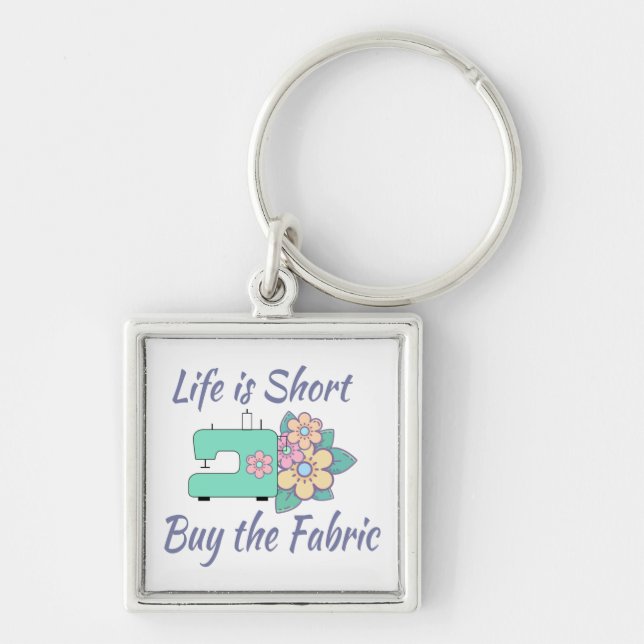 Buy the Fabric, sewing, quilting, crafts Key Ring (Front)
