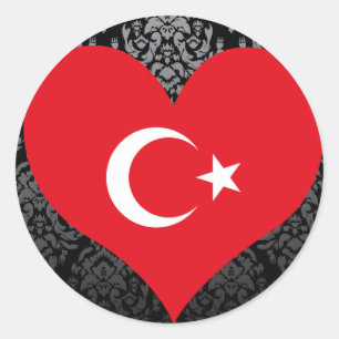Buy Turkey Flag Classic Round Sticker