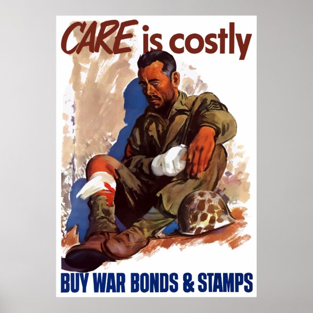 Buy War Bonds & Stamps Poster (Front)