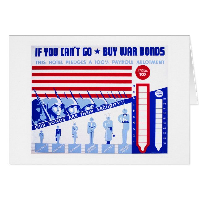 Buy War Bonds WWII 1942 WPA (Front Horizontal)