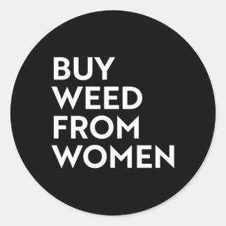 Buy Weed From Classic Round Sticker