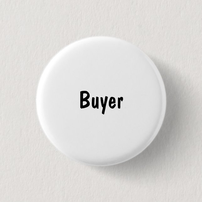 Buyer 3 Cm Round Badge (Front)