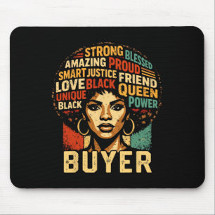Buyer Black History Month Powerful Black Pride Art Mouse Pad