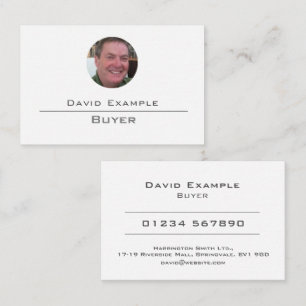 Buyer with Photo of Holder Business Card