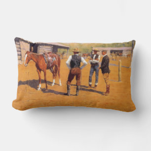 Buying Polo Ponies in the American West  Lumbar Cushion