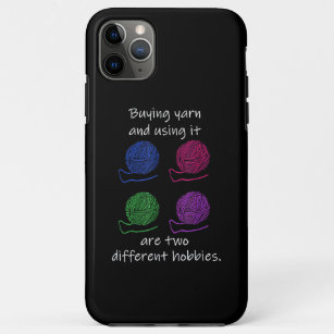 Buying Yarn Different Hobbies Knitting Crochet Case-Mate iPhone Case