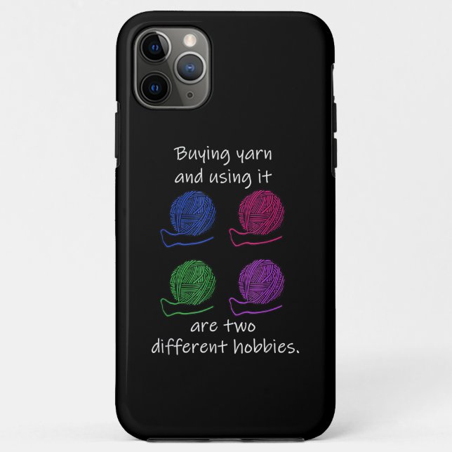 Buying Yarn Different Hobbies Knitting Crochet Case-Mate iPhone Case (Back)