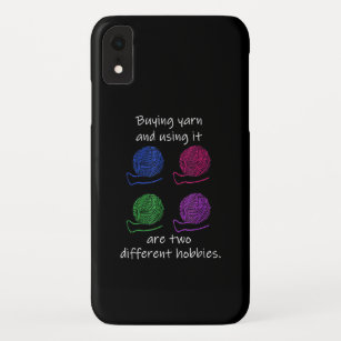 Buying Yarn Different Hobbies Knitting Crochet Case-Mate iPhone Case