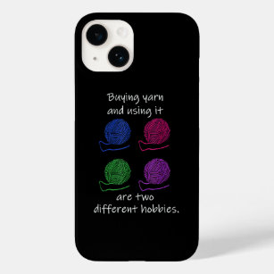 Buying Yarn Different Hobbies Knitting Crochet Case-Mate iPhone 14 Case