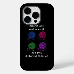 Buying Yarn Different Hobbies Knitting Crochet Case-Mate iPhone 14 Pro Case