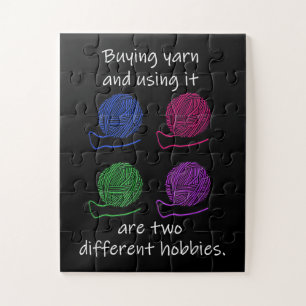 Buying Yarn Different Hobbies Knitting Crochet Jigsaw Puzzle