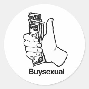 Buysexual Classic Round Sticker