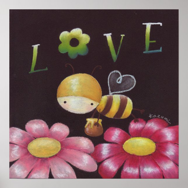 Buz-buz the Honey Bee Print (Front)