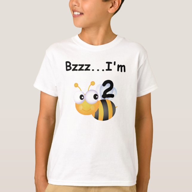 Buzz Bumblebee 2nd Birthday T-shirts and Gifts (Front)