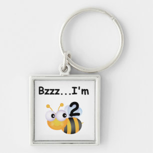 Buzz Bumblebee 2nd Birthday T-shirts and Gifts Key Ring