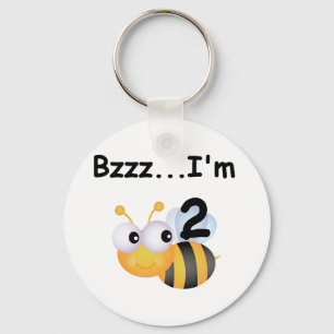 Buzz Bumblebee 2nd Birthday T-shirts and Gifts Key Ring
