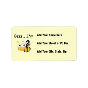 Buzz Bumblebee 2nd Birthday T-shirts and Gifts Label