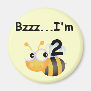 Buzz Bumblebee 2nd Birthday T-shirts and Gifts Magnet
