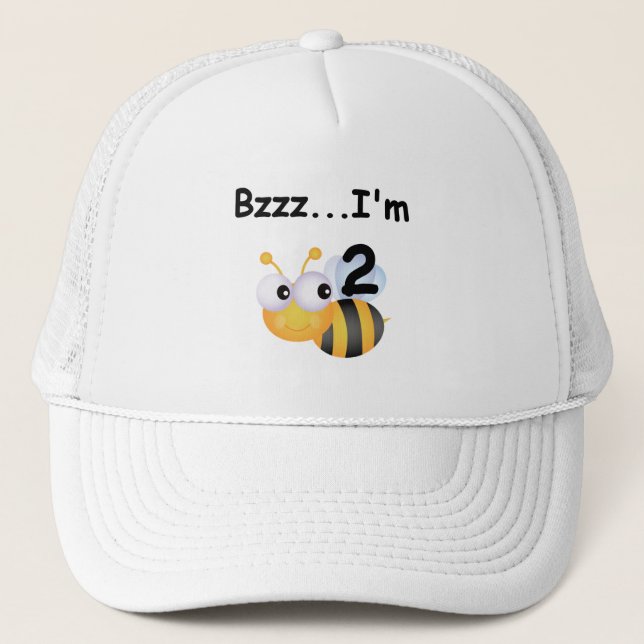 Buzz Bumblebee 2nd Birthday T-shirts and Gifts Trucker Hat (Front)