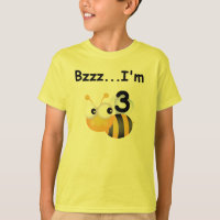 Buzz Bumblebee 3rd Birthday T-shirts and Gifts