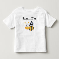 Buzz Bumblebee 4th Birthday T-shirts and Gifts