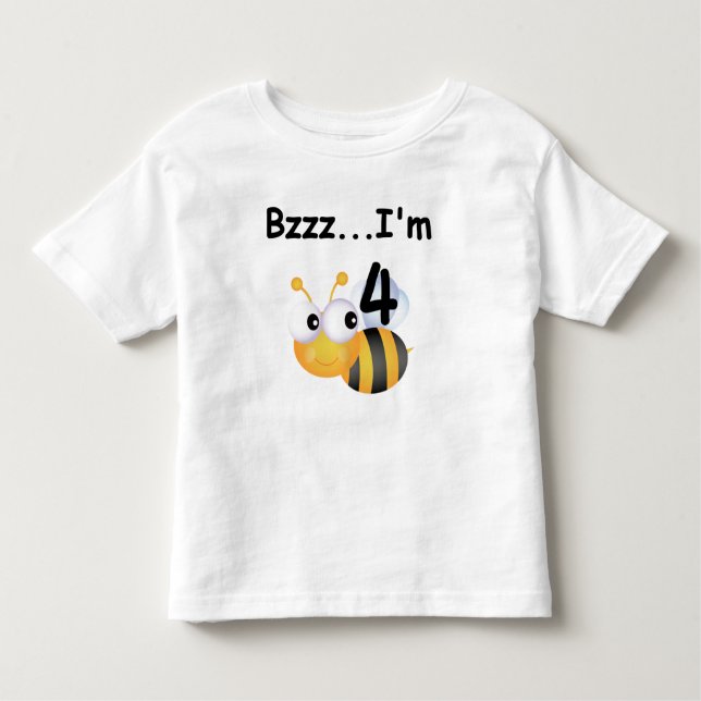 Buzz Bumblebee 4th Birthday T-shirts and Gifts (Front)