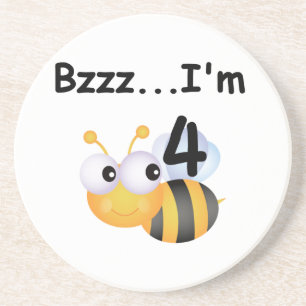 Buzz Bumblebee 4th Birthday T-shirts and Gifts Coaster