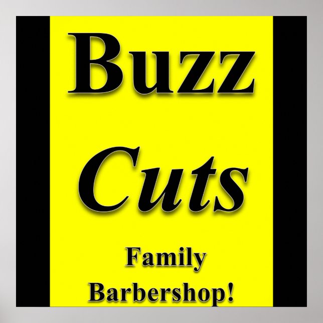 Buzz Cuts Family Barbershop Poster Matte (Front)