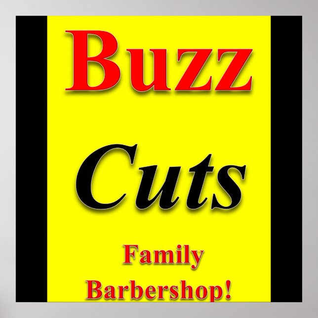 Buzz Cuts Poster Matte (Front)