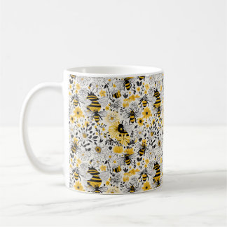  Buzz: Daisy and Bee Delight  Coffee Mug