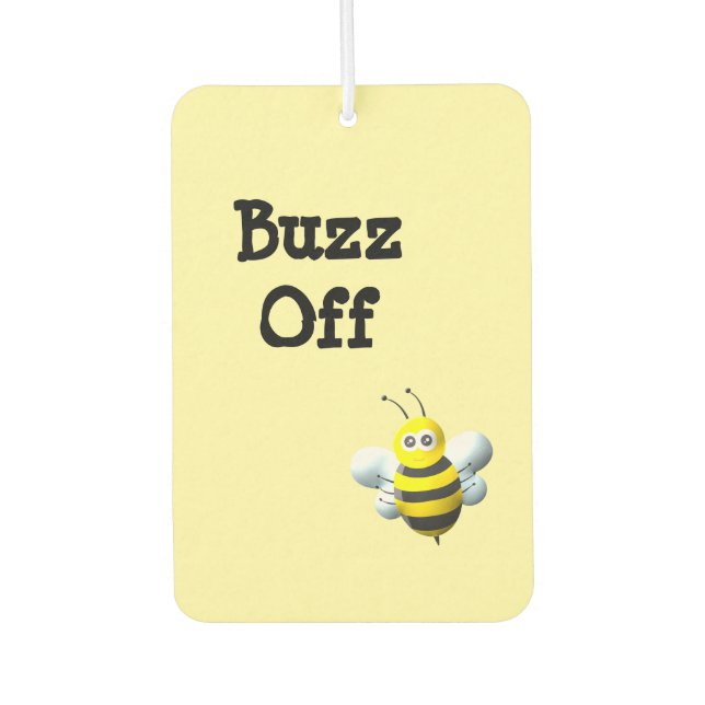 Buzz Off Bee Car Air Freshener (Front)