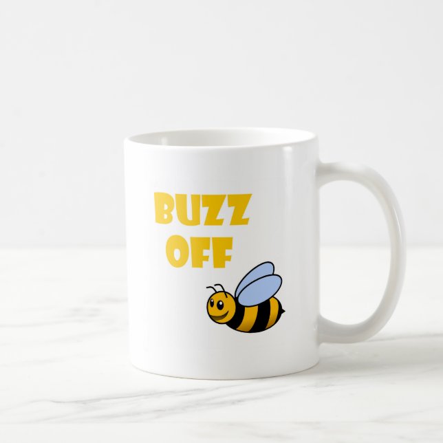 buzz off coffee mug (Right)