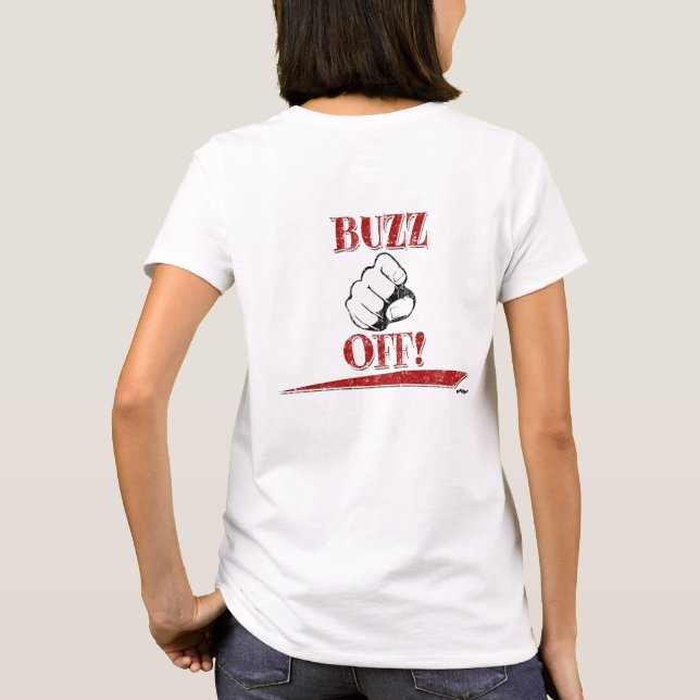 Buzz Off! Red - back T-Shirt (Back)