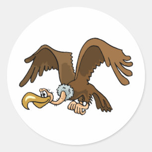Buzzard Classic Round Sticker