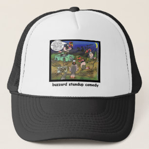 Buzzard Comedy Clubs Funny Cartoon Gifts & Tees Trucker Hat